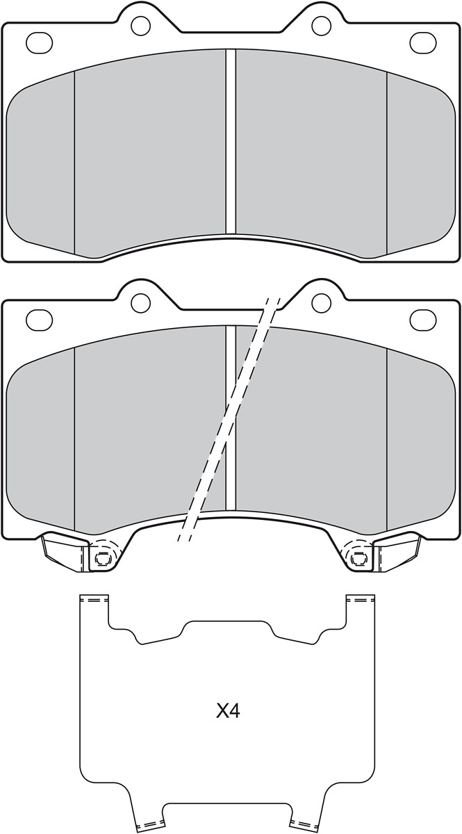 BRAKE PADS FRONT NISSAN PATROL III (Y62)
